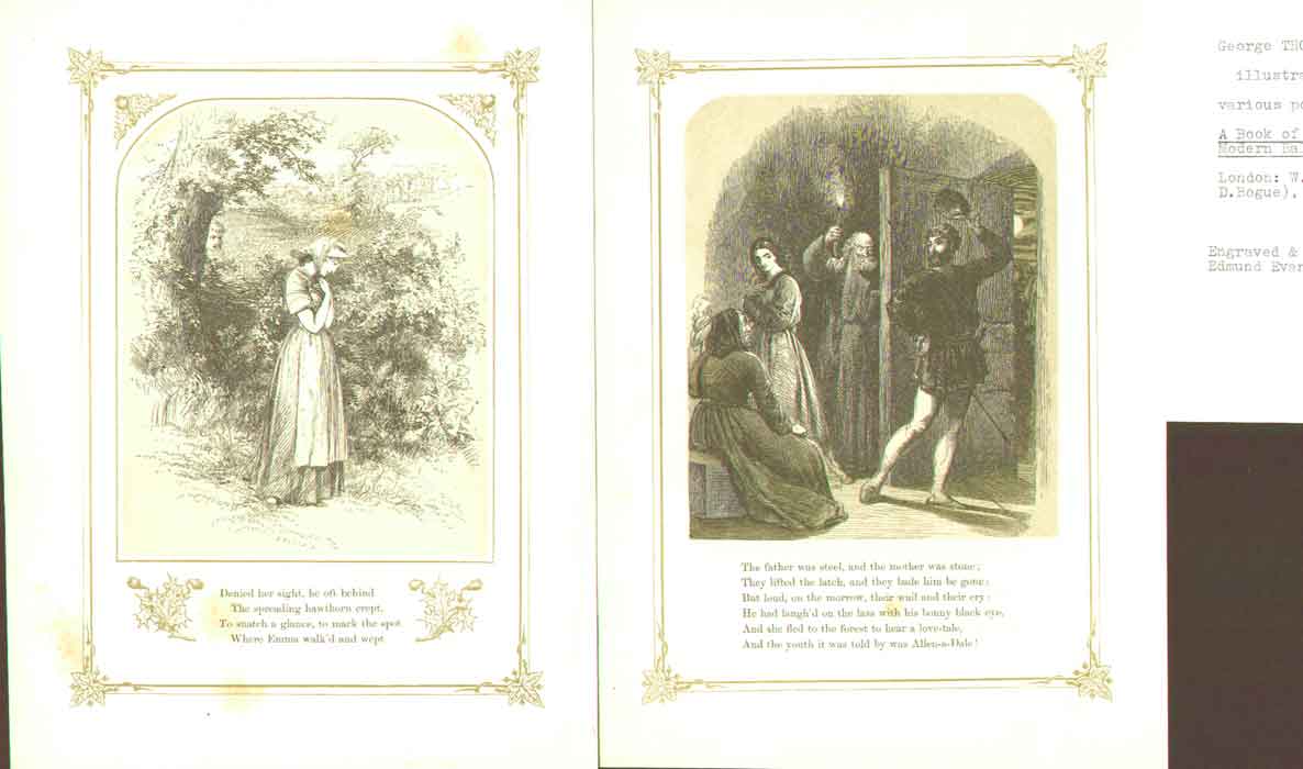 Original Old Antique Print Ballards 0