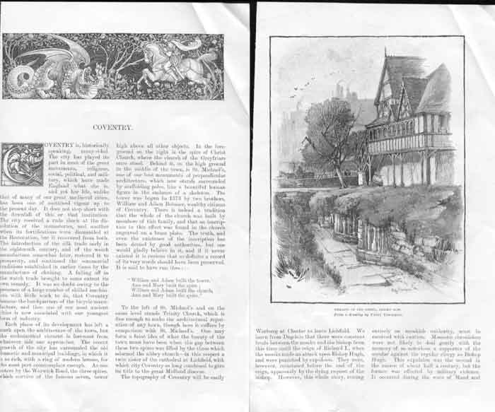 Original Old Antique Print Ref.323 10 Engraving Greater London C1890 0