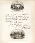 Original Old Antique Print Smith Literary Historical Manuscripts Letter Howard
