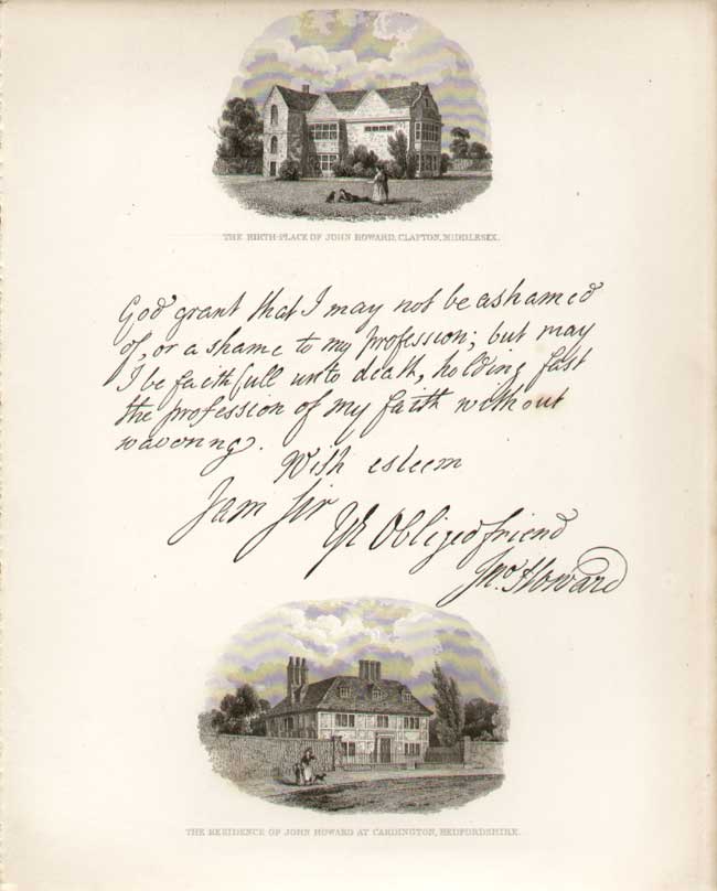 Original Old Antique Print Smith Literary Historical Manuscripts Letter Howard