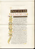 Original Old Antique Print *81 Commencement Book Genesis