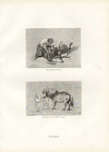 Original Old Antique Print Landseer 29.. Pony And HoundThe Grealoch