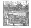 Original Old Antique Print Greater Londonthe Red Lion Inn Barnett London C1880