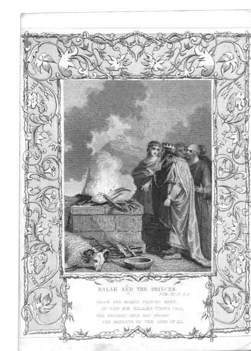 Old Biblical Religion Religious Scripture Bible Balak And The Princes