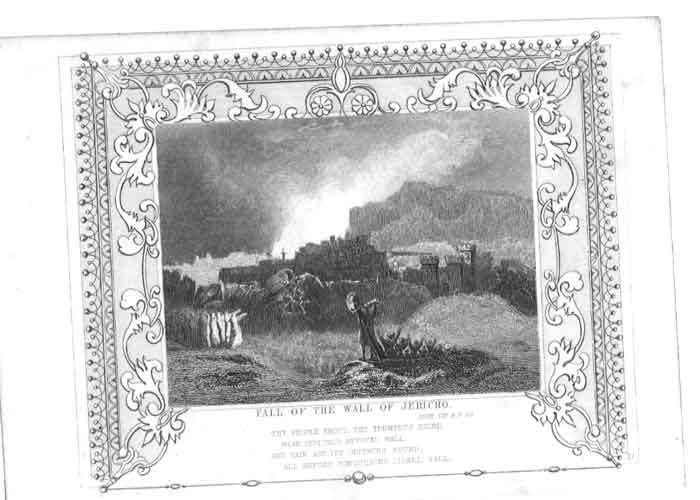 Old Biblical Religion Religious Scripture Bible Fall Wall Jericho 185 Victorian