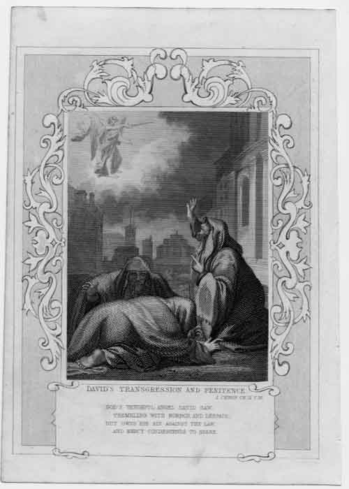 Old Biblical Religion Religious Scripture Bible David'S Trangressions Victorian