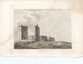 Original Old Antique Print Spynie Palace Pl2 Scottish Antiquities 1790