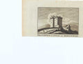 Original Old Antique Print Brothwick Castle Midlothian Scotland C1790 18th