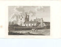 Original Old Antique Print The Wrytes Houses Scottish Antiquities 1790 18th