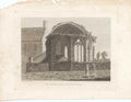 Original Old Antique Print Chapel The Black Friers Scotland 1790 18th Century