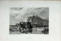 Original Old Antique Print Fecampe France C1838 19th Century
