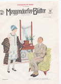 Original Old Antique Print Art Deco Humour I'Ve Been Waiting For You !!