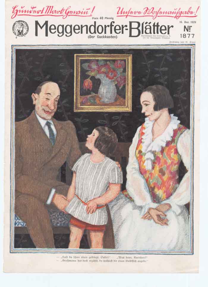 Original Old Vintage Print Art Deco Humour Now Be A Good Girl 1926 20th Century