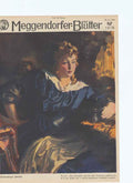 Original Old Antique Print Art Deco Humour Waiting Rotwendiges Zubehur 0