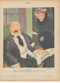 Original Old Antique Print Art Deco Humour Trahison 1916 Treason 20th Century