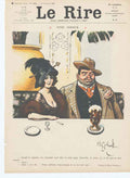 Original Old Antique Print Art Deco Humour Tritr Serueux Paris France
