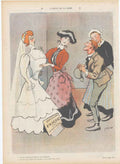 Original Old Antique Print Art Deco Humour L'Achat De La Robe Unique A