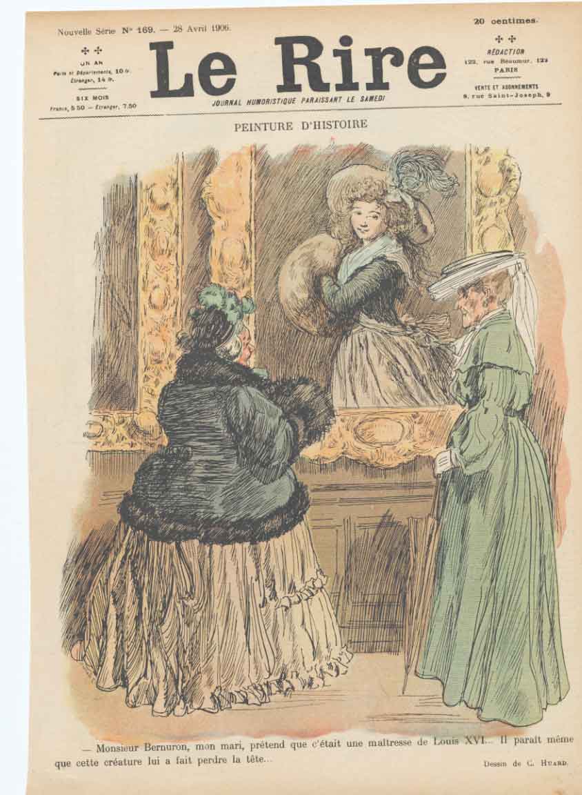 Original Old Antique Print Art Deco Humour Tale To Impress Out School A