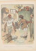 Original Old Antique Print Art Deco Humour Deshabillee !!! 1904 A 20th Century