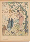 Original Old Antique Print Art Deco Humour L'Evfuture Ne Changera 'Pas A