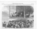 Original Old Antique Print Funeral John Gibson English Cemetery Rome