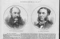 Original Old Antique Print Portraits Callender Puleston 1874 19th