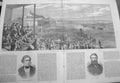 Original Old Antique Print Race For The St Leger 1874 Horse Racing A Victorian