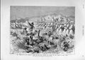 Original Old Antique Print Batle On Nile Rebels V Hicks Pasha 1883Victorian