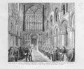 Original Old Antique Print Rochester Cathedral 1883 19th Century