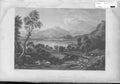 Original Old Antique Print Loch Vennachoir 1848 Scotland Steel Engraving 19th