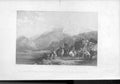 Original Old Antique Print Passage Highland Army Loch Iel1845 Scotland Victorian
