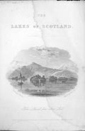 Original Old Antique Print Ben Lomond From Luss C1840 Scotland Steel Engraving