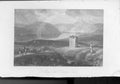 Original Old Antique Print St Mary'S Loch & Dryhope Tower Scotland