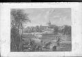 Original Old Antique Print Dunblaine C1840 Scotland Steel Engraving Victorian