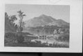 Original Old Antique Print Loch Katrine With Benvenue Scotland