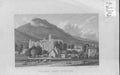 Original Old Antique Print Melrose Abbey 1830 Scotland 19th Century