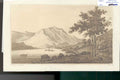 Original Old Antique Print Loch Achray Aquatint 1802 Scotland Napoleonic Era