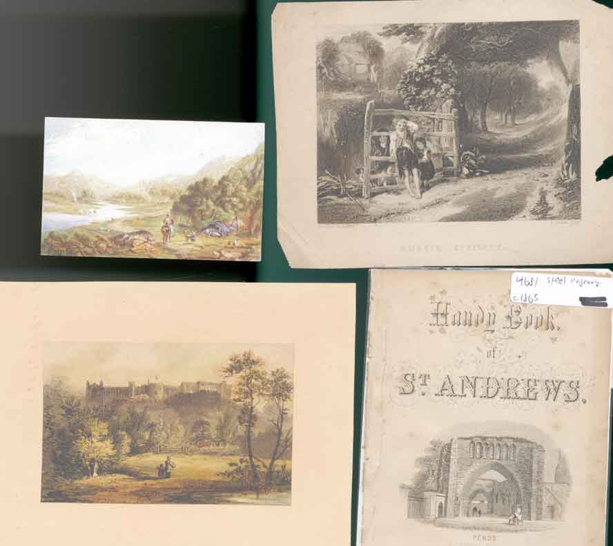 Original Old Antique PrintAnitque S Scotland C1840