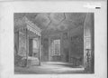 Original Old Antique Print Queen Mary'S Room Scotland'S History C1850 Victorian