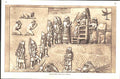 Original Old Antique Print Sennacherib Receiving Tribute Drawing By J Mcfarlane