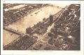 Original Old Vintage Print Looking Down On Houses Parliament London C1930 20th