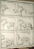 Original Old Vintage Print Early Learning Nursery 20X15" C1931 Dog Cat