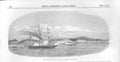 Antique Old Print The Ship Teazer Attacking Medina Sierra Leone River 185 19th