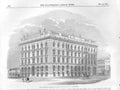 Original Old Antique Print Warehouse For Brown & Son Manchester 1853Victorian