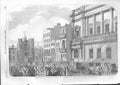 Original Old Antique Print St James Street Queen Victoria'S Drawing Room 1853