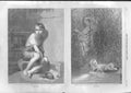 Original Old Antique Print Louis Xvii In Temple Moses Exposed On Nile Fine Art A