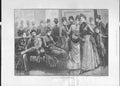 Original Old Antique Print Country Cousins At The Royal Academy Fine Art 1877