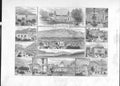 Original Old Antique Print Aux Les Bains Casino 1887 France 19th