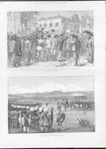 Original Old Antique Print Queens Jubilee Celebrations Natal 1887 A Victorian