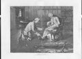 Original Old Antique Print Playmates By Lorimer Fine Art 1887 19th